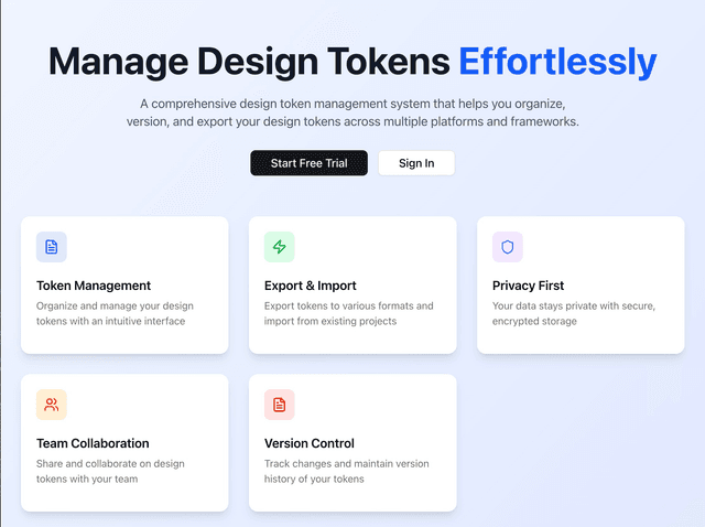 Design Token Vault