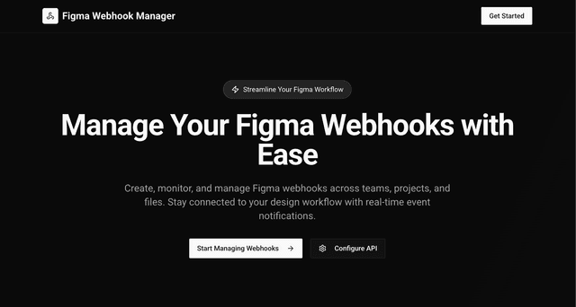 Figma Webhook Manager