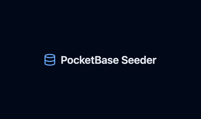 Pocketbase Database Seeder