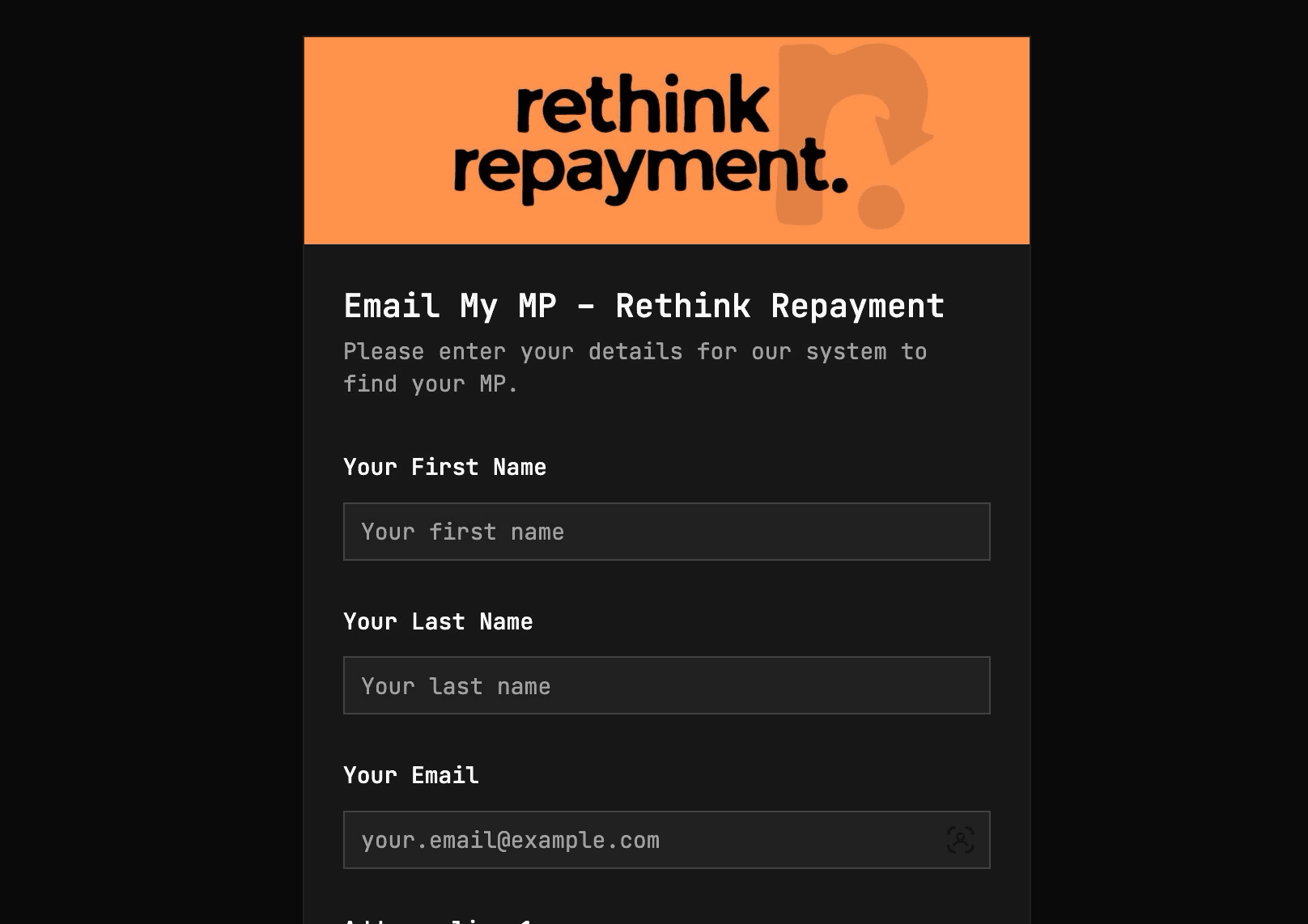 Side_projects email my mp