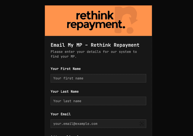 Email My MP Tool