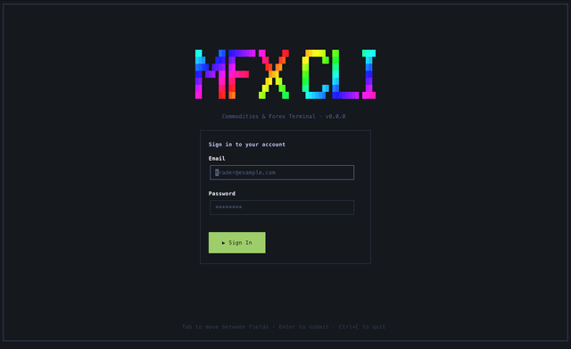 Crypto CLI Demo (MFX)