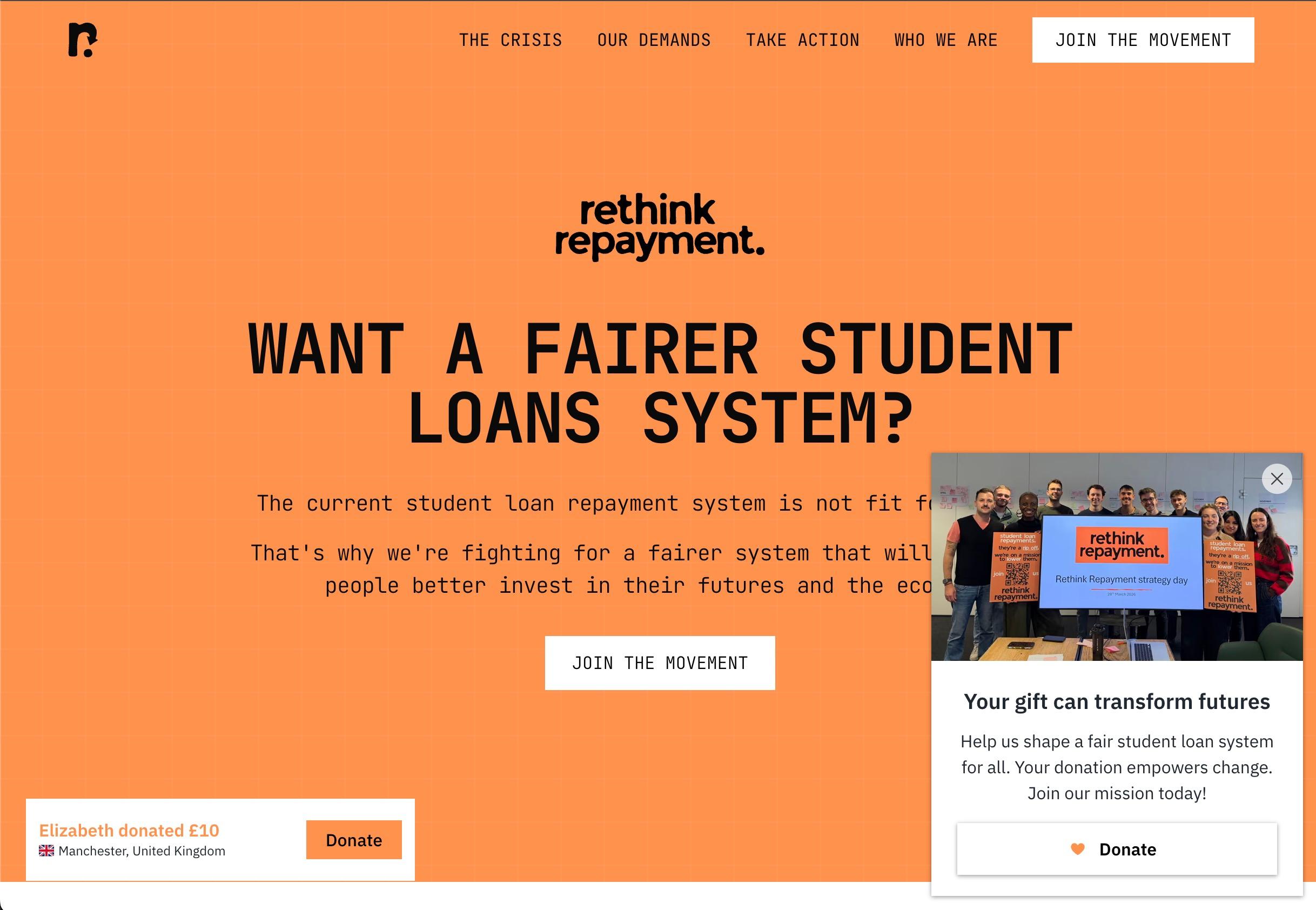 Side_projects rethink repayment website