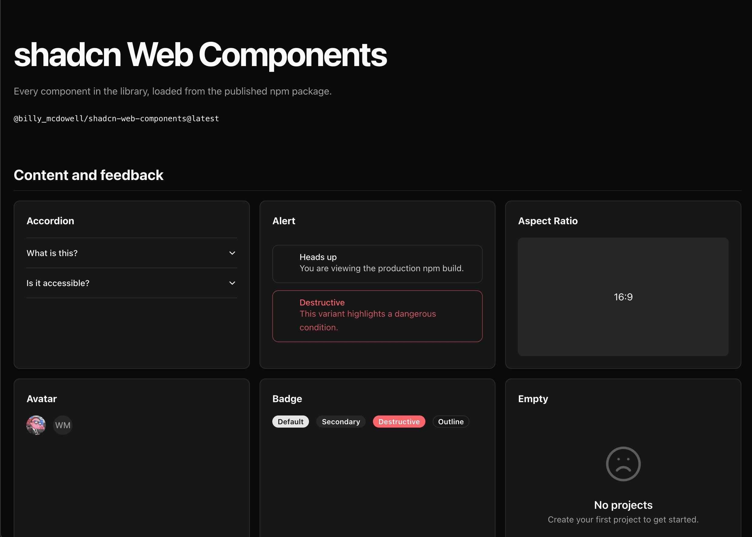Side_projects shadcn wc